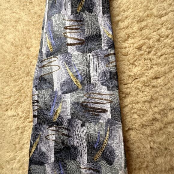 Vtg Jerry Garcia Men's Neck Silk Tie Chicken And Cat Purple Retro 90’s Ltd Ed 41 - Picture 9 of 10